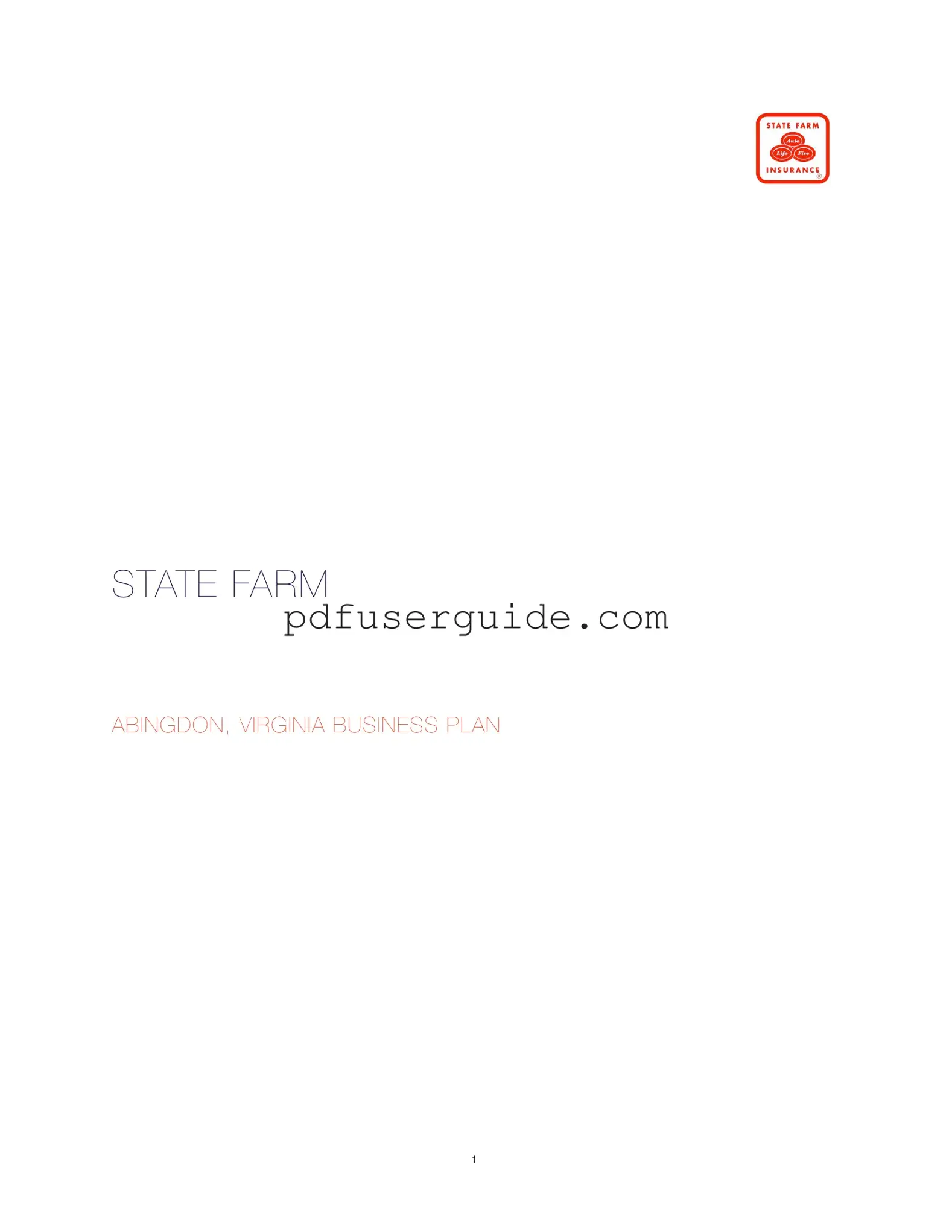 Free State Farm Insurance Business Plan Form in PDF