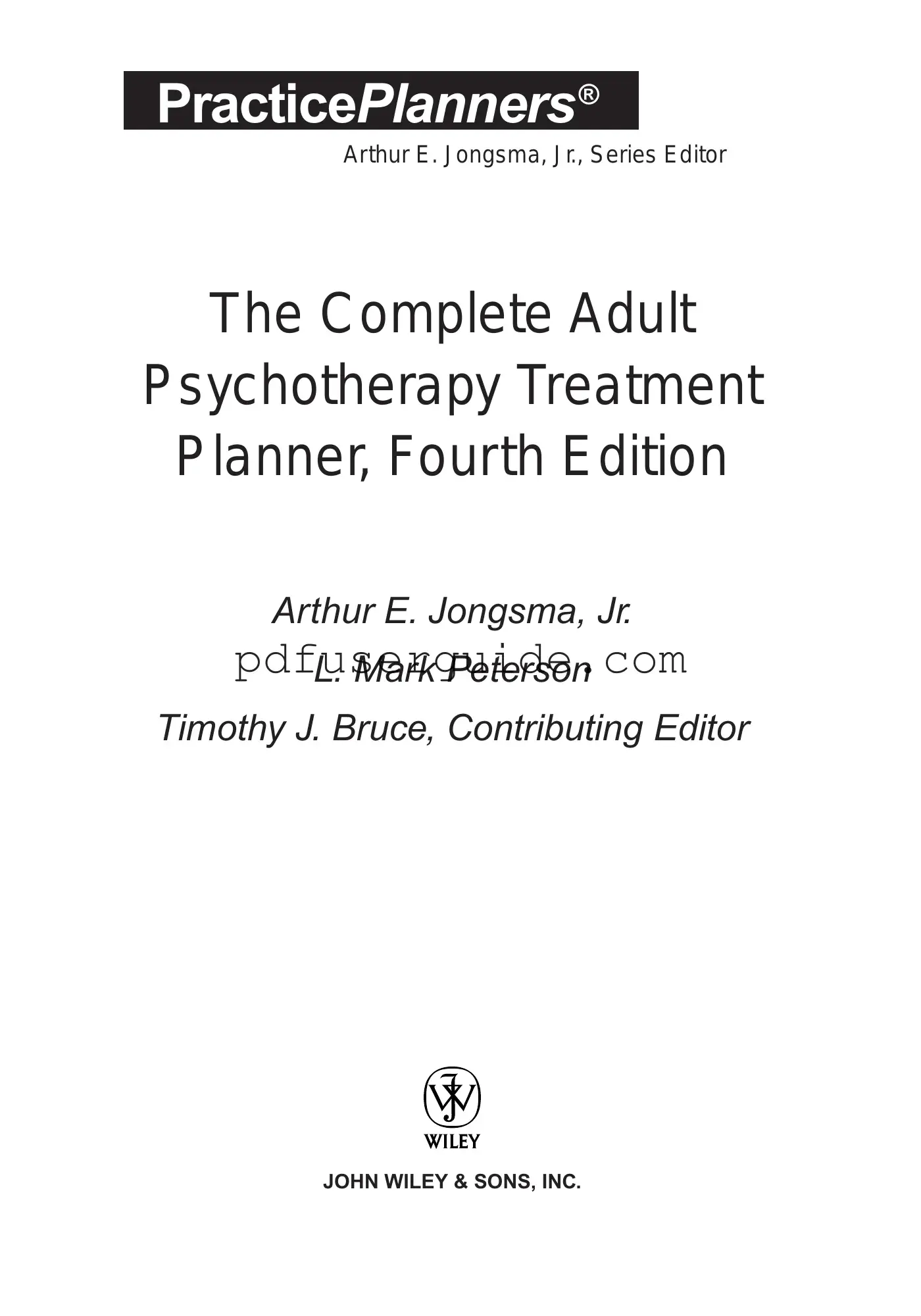 Free Treatment Planner Form in PDF