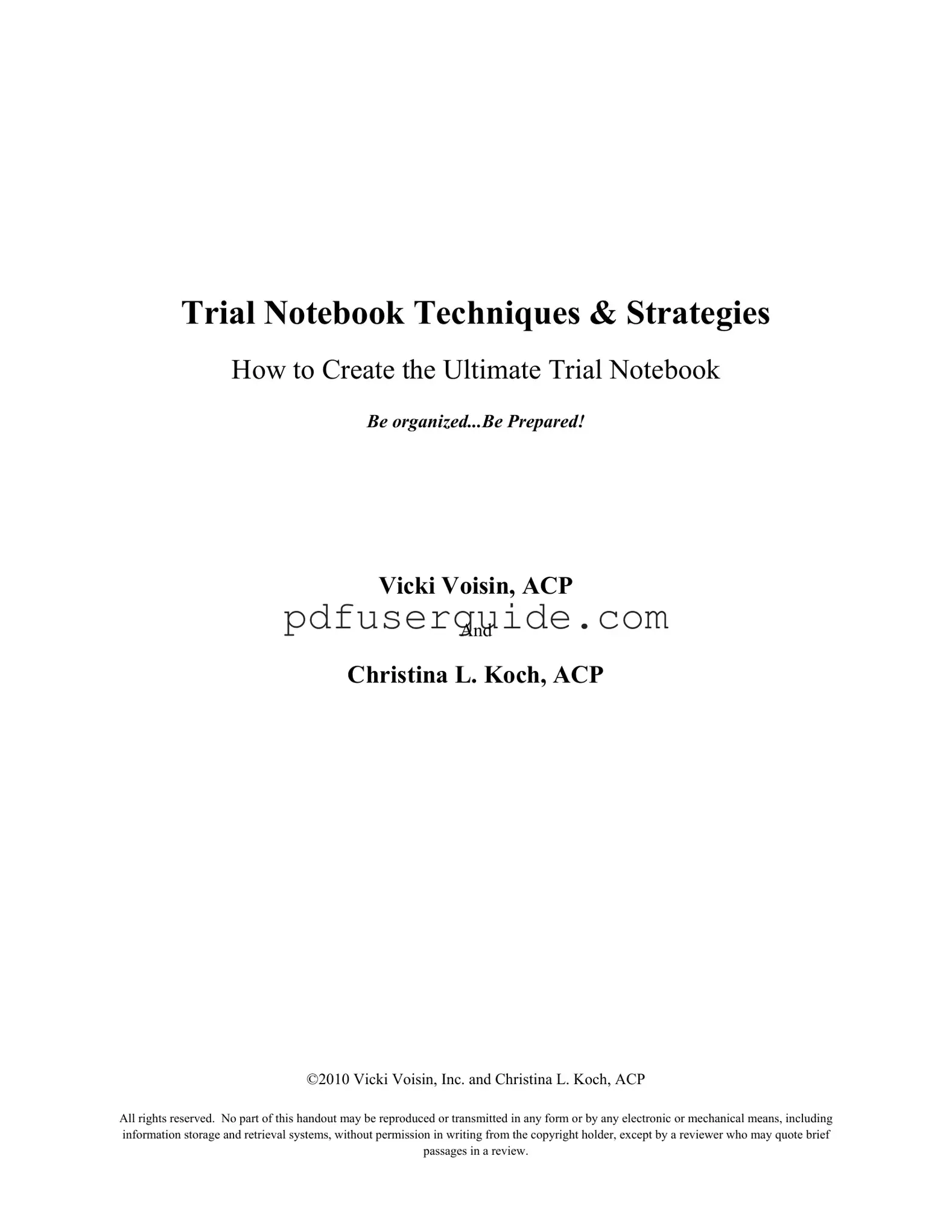 Free Trial Notebook Form in PDF