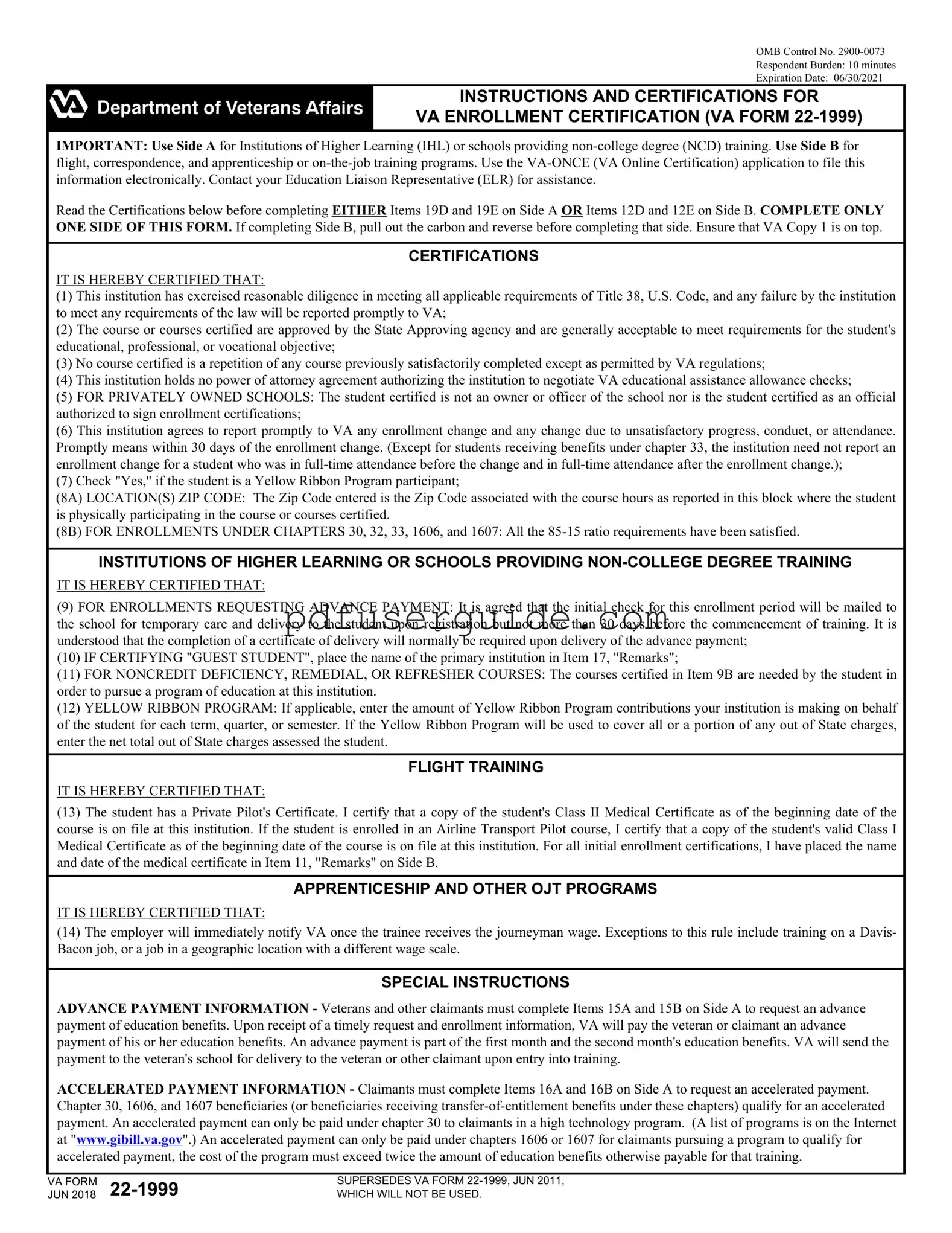 Free Va 22 Form in PDF