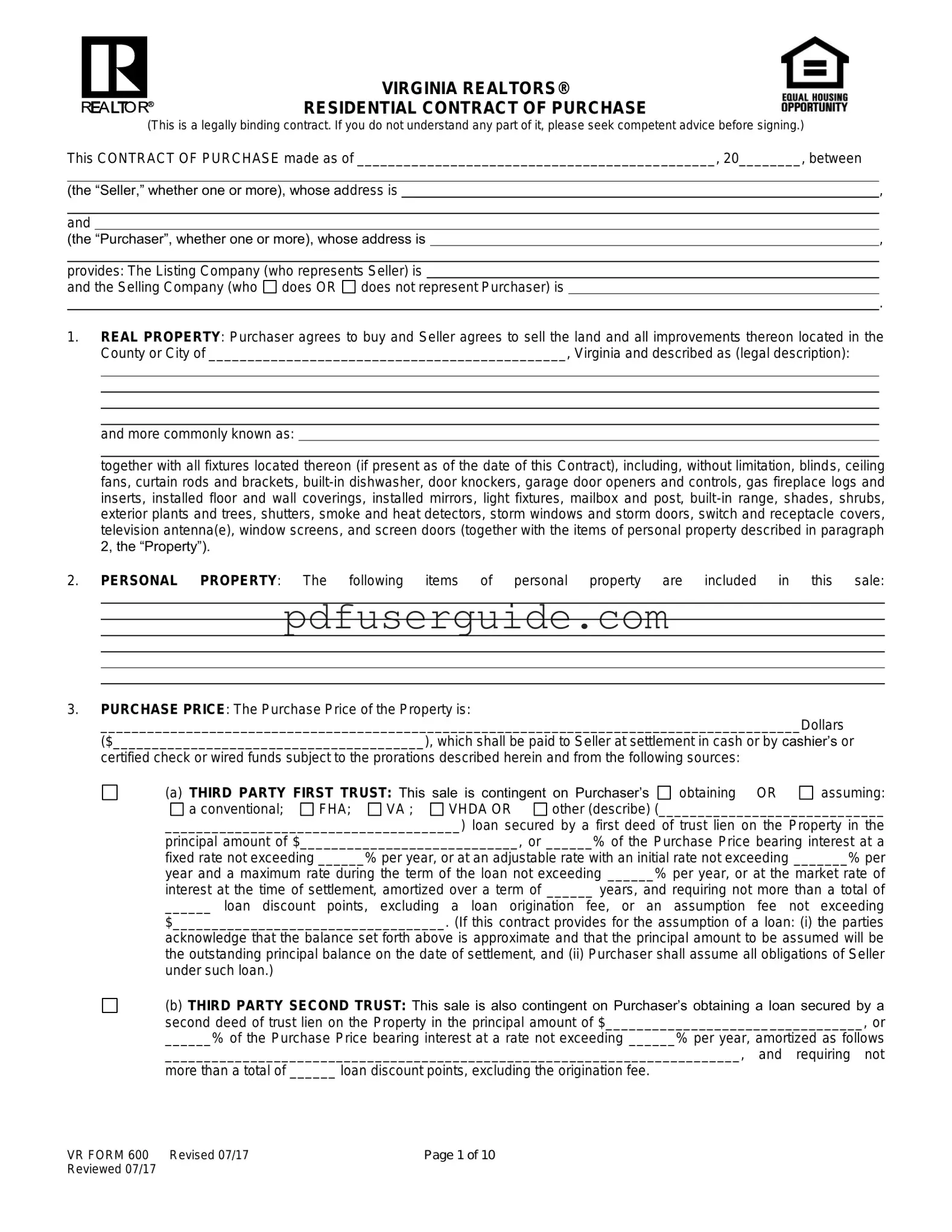Free Var 600 Form in PDF