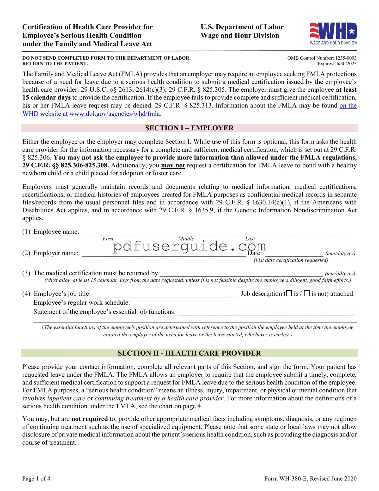 Free Wh 380 E Form in PDF